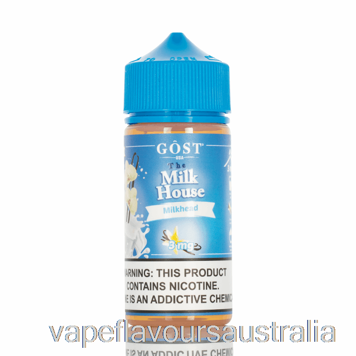 Vape Nicotine Australia Milkhead - The Milk House - GOST Vapor - 100mL 6mg